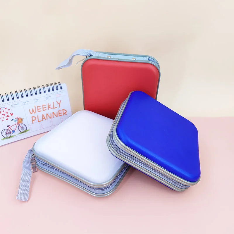 

40pcs Portable Disc CD DVD Wallet Storage Organizer Case Boxes Holder CD Sleeve Hard Bag Album Box Cases with Zipper