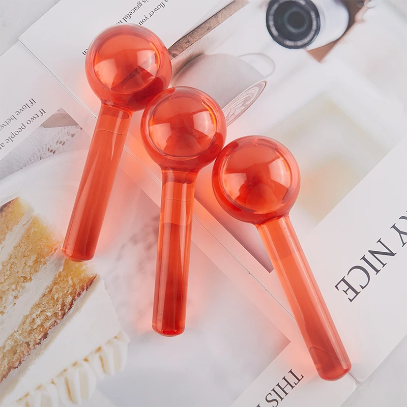 

Beauty Ice Hockey Energy Beauty Crystal Ball Facial Cooling Ice Globes Water Wave For Face and Eye massage Tools