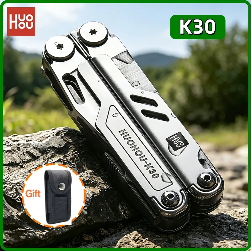 HuoHou K30 Pro 18 в 1 Многофункциональный инструмент: складные плоскогубцы, нож, ножницы, пила, портативное оборудование для активного отдыха, подарок. (art.: 3920dd29dac76) - 3920dd29dac76