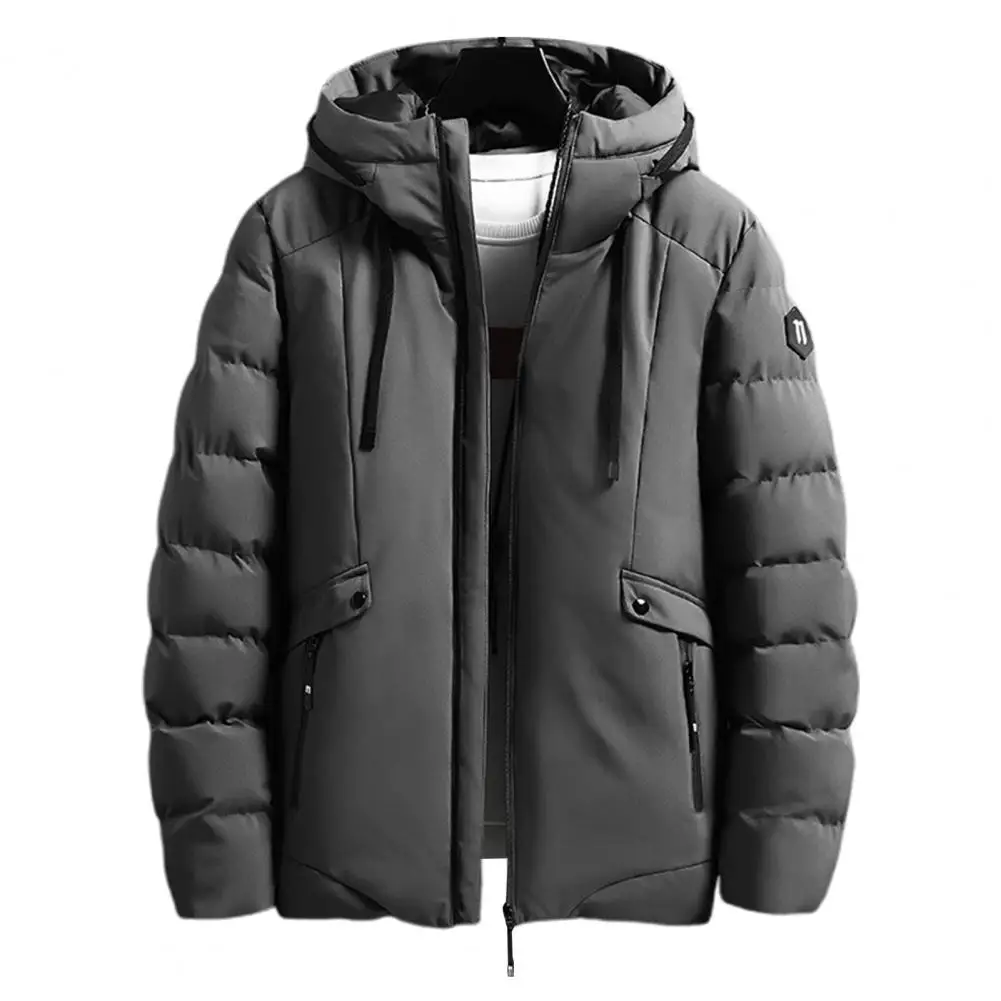 Мужская Утепленная куртка на хлопковом наполнителе с карманами