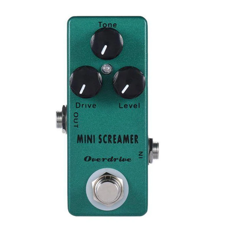 

MOSKYAUDIO MINI Screamer Effect Pedal Overdrive Effects Processors for Guitar Synthesizer Double Bass Drum Pedal Tube
