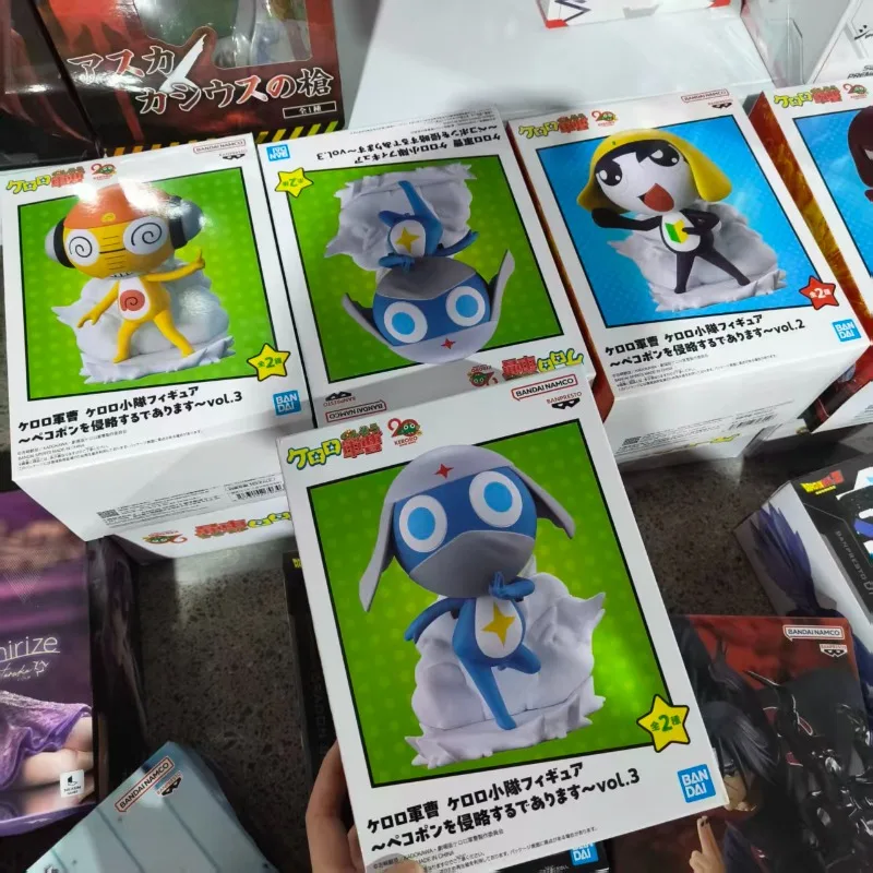 Фото В наличии: Оригинальная фигурка Bandai Banpresto Кероро Сержант-Майор Куруру, новая, в коробке, аниме-персонаж, игрушка №4