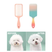 gradient pet hair removal comb grooming massage brush plastic rubber air cushion cat combs fur remover for dog cleaning supplies