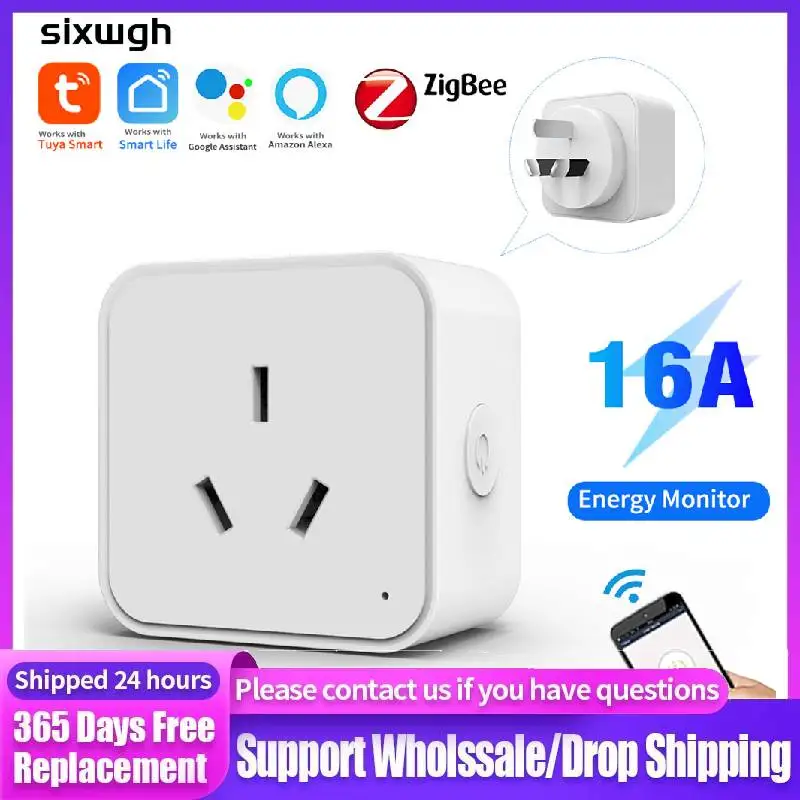 

Умная розетка с граффити и голосовым управлением, умная розетка Zigbee3.0, австралийский стандарт, 16 А, С Aliexa Google