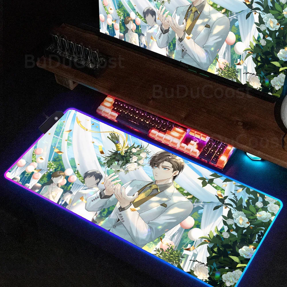 Популярный товар коврик для мыши разных размеров с HD-принтом и RGB-подсветкой