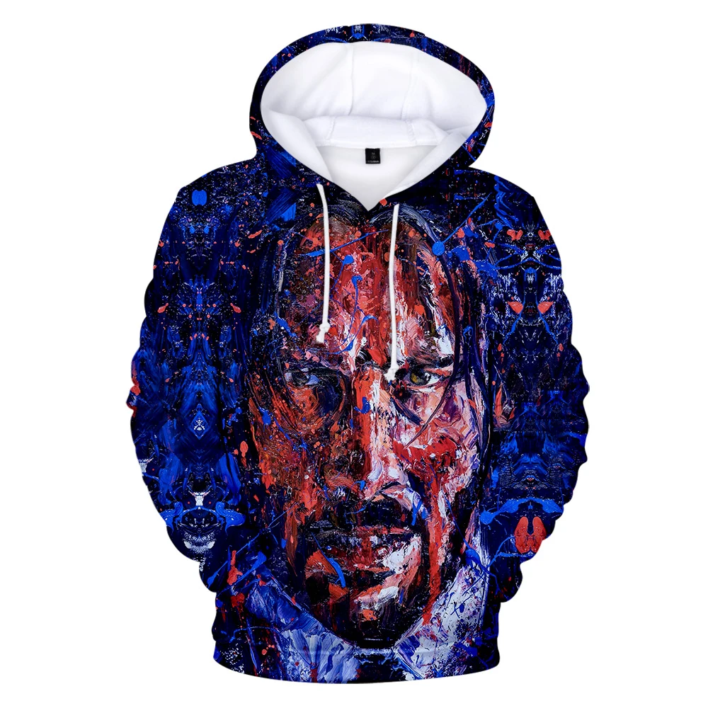 

John Wick Chapter 3 3D Print Hoodies Man Woman Fashion Sweatshirt Hoodie Movie Style Pullover Hip Hop Streetwear Male Hoody Coat