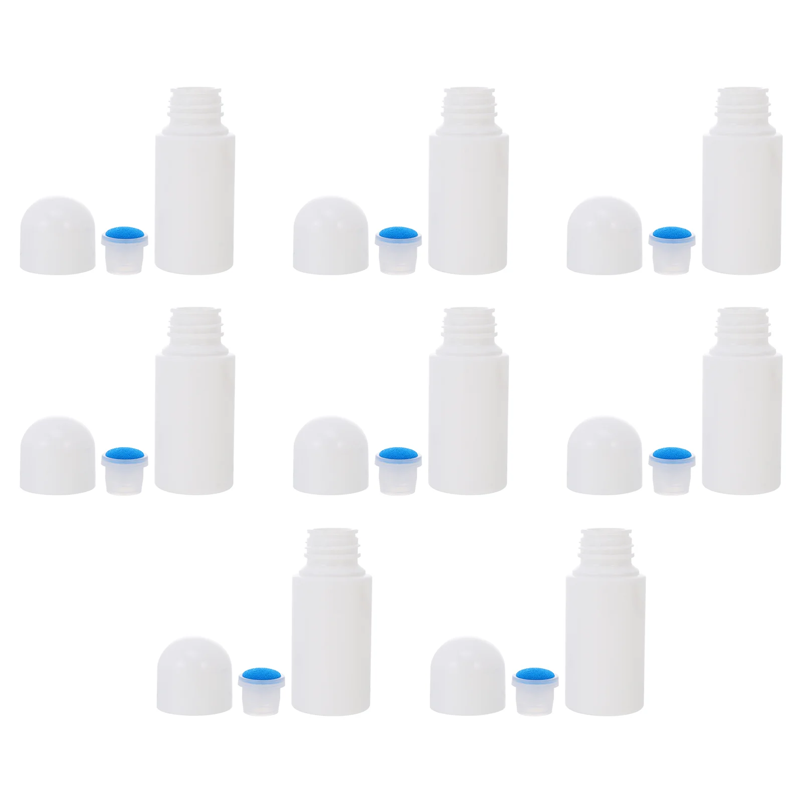 

8 Pcs Sponge Liniment Bottle Travel Skincare Containers Head Applicator Plastic Abs Sub