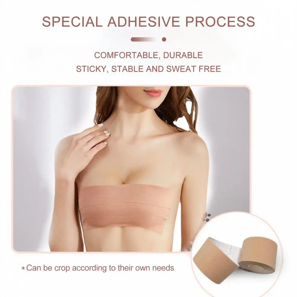 

1 Roll Unique Chest Breast Lifter Decal Sticker Universal Invisible Chest Stickers Freely Adjustable for Women