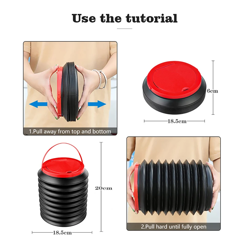 Складной автомобильный зонт ведро мусорная корзина для воды аксессуары кемпинга