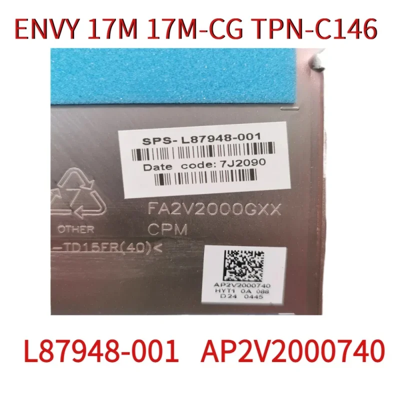 Новинка оригинальная задняя крышка для ноутбука HP ENVY 17M 17M-CG серебристая нижней