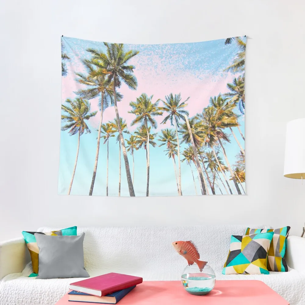 DIY Coconut Palms Tapestry Fashion Room Decor Pattern Print Tapestry Wall Bedroom Carpet Bed Sheets tapestry wall hanging