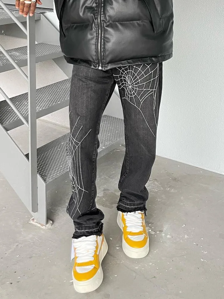 

Men's Loose Jeans Straight Men's Trousers Pants Aesthetic Fashion Baggy Jeans Comfy Pants High Street Simple Daily Streetwear
