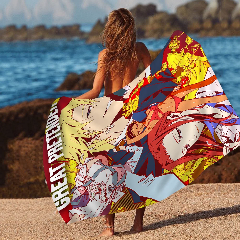 Полотенце с принтом Great Pretender в стиле аниме быстросохнущее банное полотенце из