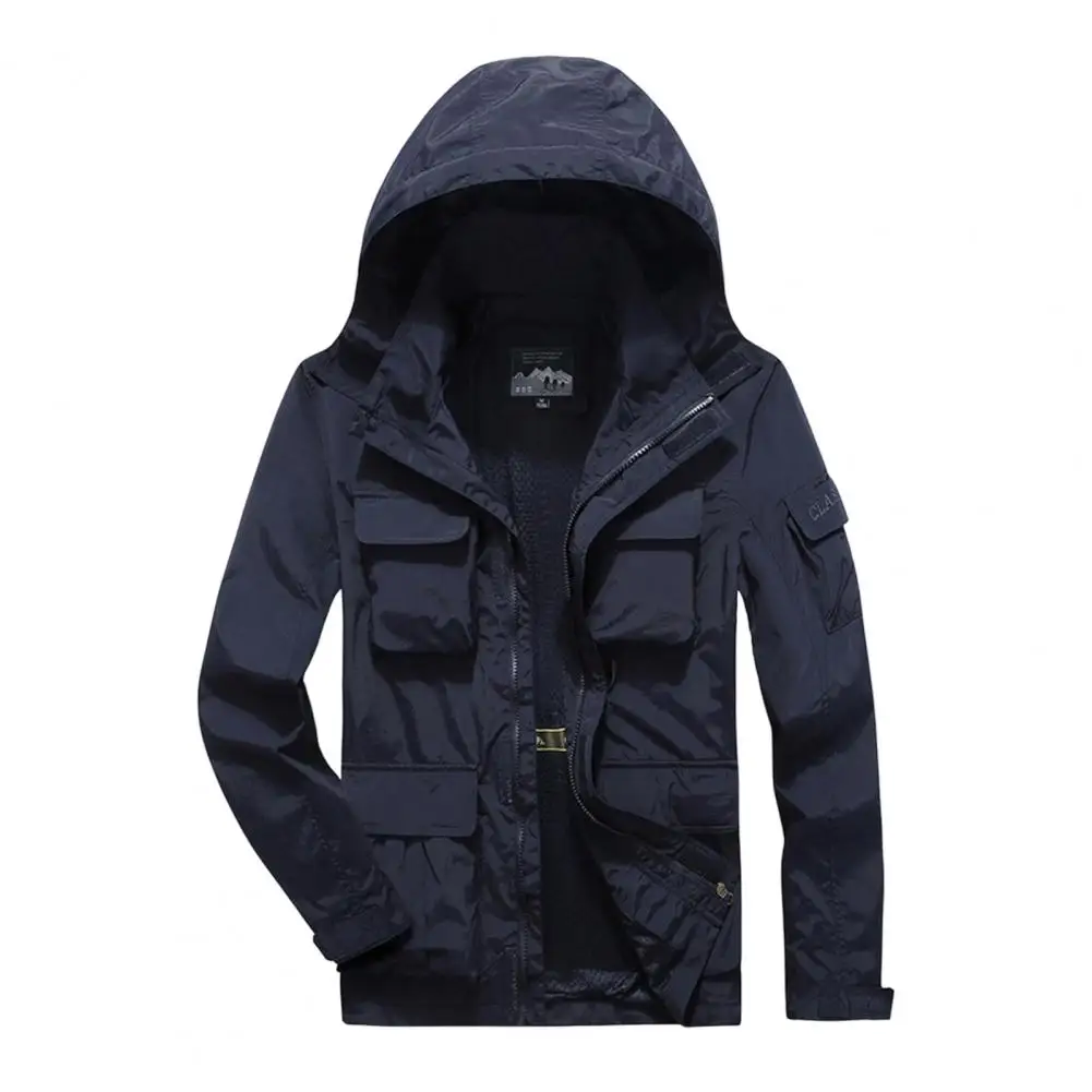 

Male Windbreaker Water Proof Quick-dry Daily Wear Breathable Fall Jacket Overcoat Men Jacket for Sports