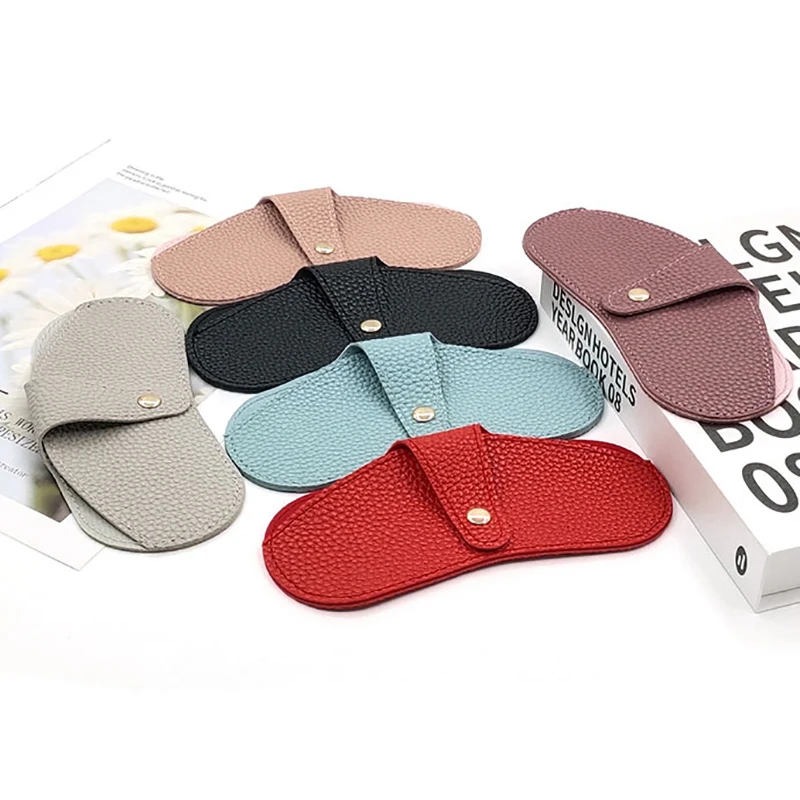 

Creative Serpentine Sunglasses Cases Solid Color Sunglasses Bag Glasses Protective Sleeve Pu Leather Glasses Case