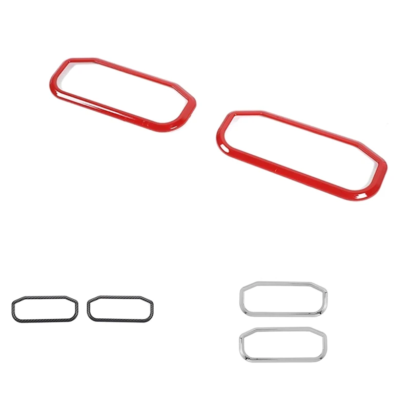 

Car Door Exhaust Vent Decoration Frame Cover Stickers for Dodge Ram 1500 2010-2017 Interior Accessories