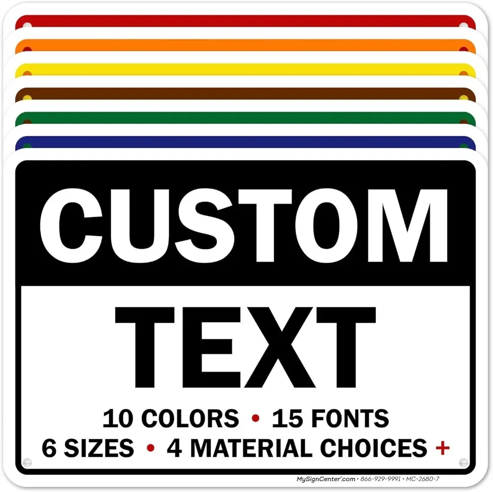 Пользовательский знак - Бизнес-идентичность! Персонализация с текстом или