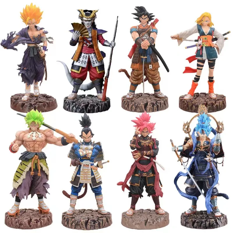

GK Dragon Ball Anime Character Samurai Broly/Goku/Vegeta/Gohan Doll Action Figure Model Toy Children's Christmas Gift