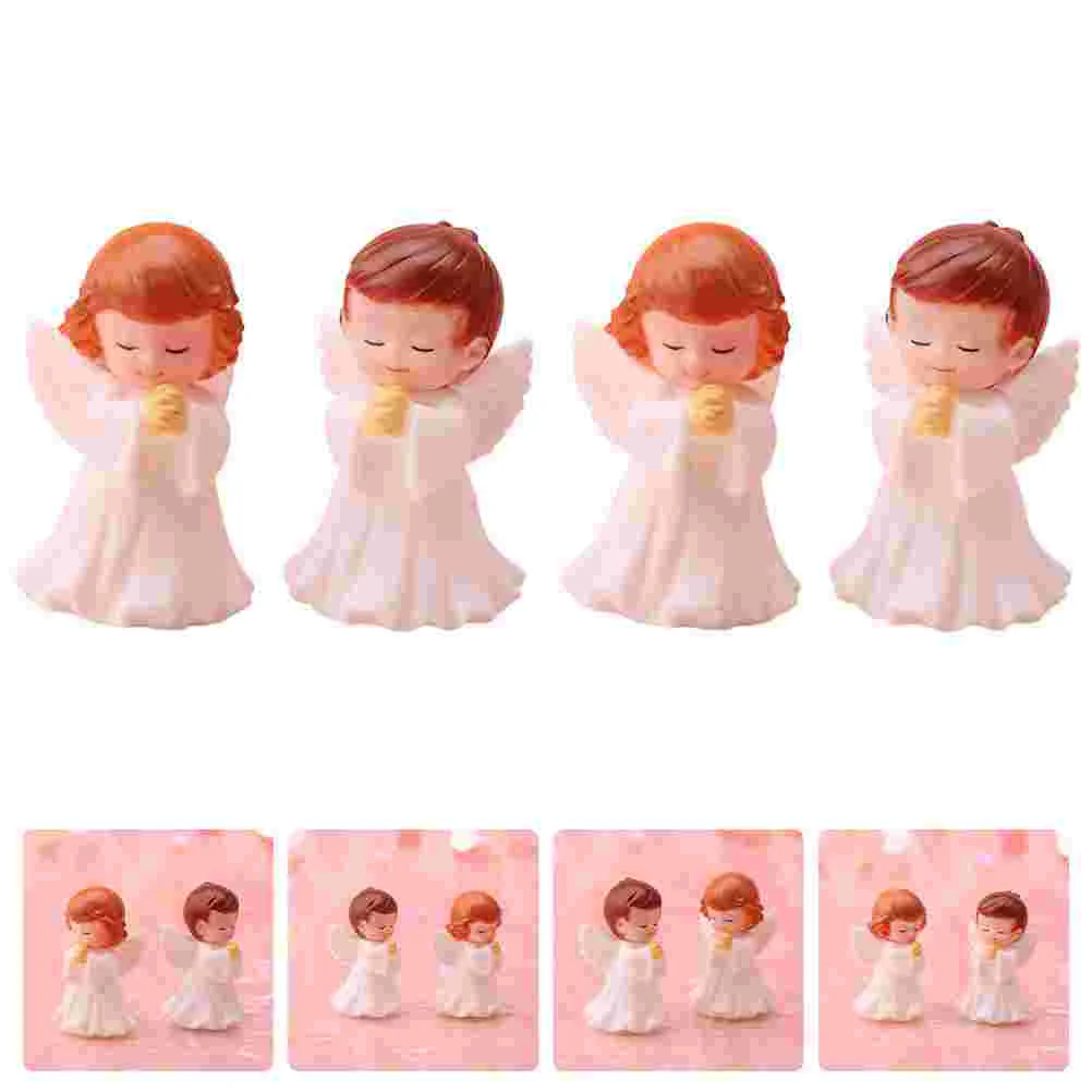 

Angel Statue Figurines Praying Figurine Angels Garden Baby Decorations Little Statues Figure Gifts Sculpture Landscape Plastic