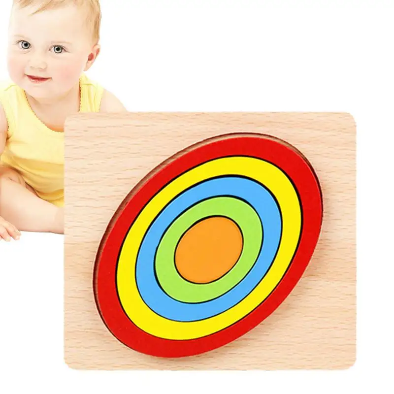 

Игра Монтессори деревянная форма пазл для малышей цветные и формы Обучающие пазлы Обучающие игрушки подарок