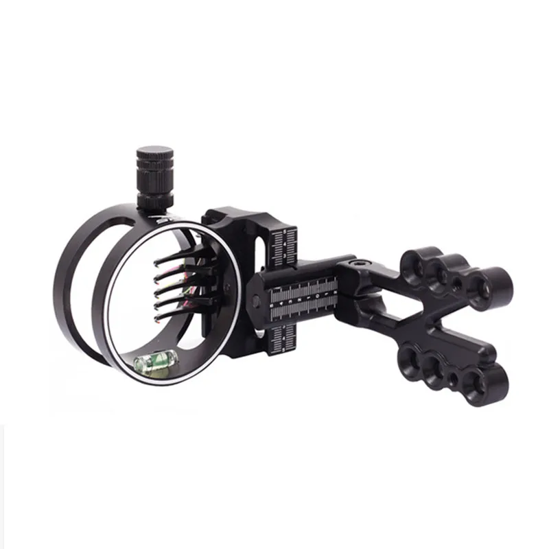 SPG 5 Pin Compound Bow Sight Parts Archery Micro Adjustable Ultra Light Bow Sight Upgrade Replacement（Right Hand） images - 6