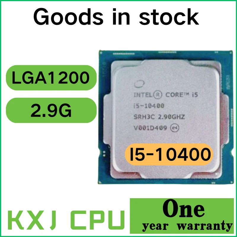 

Intel Core i5-10400 i5 10400 2.9 GHz Six-Core Twelve-Thread CPU Processor L2=1.5M L3=12M 65W LGA1200 New
