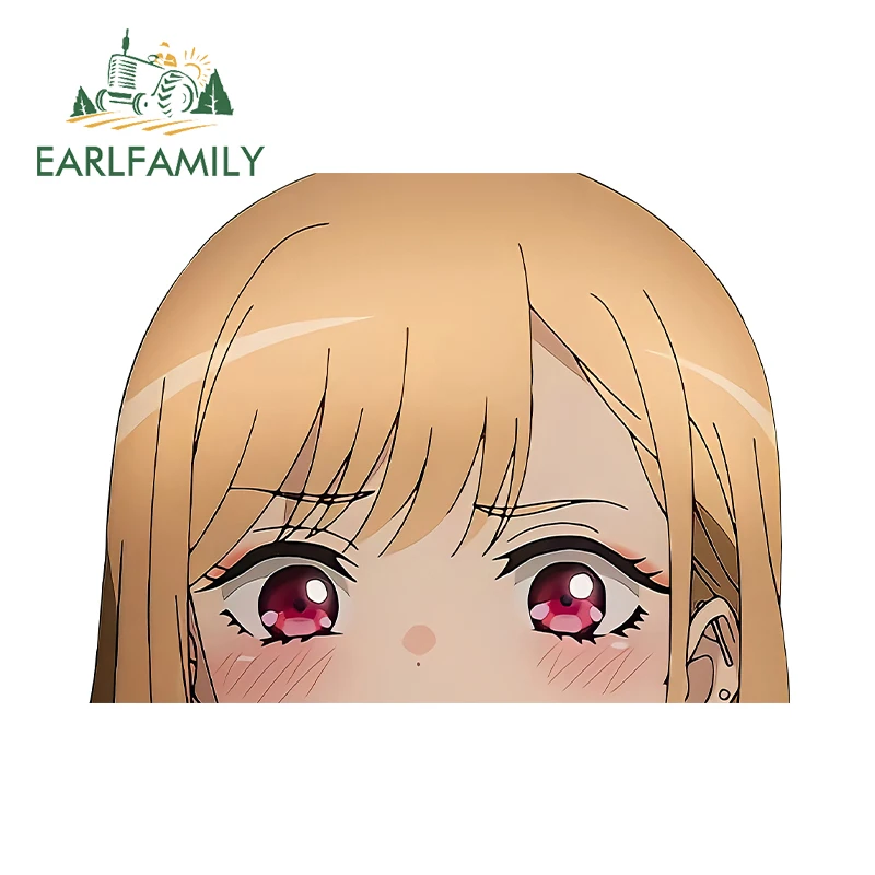 

EARLFAMILY 13 см x 7,8 см для Марина Китагава автомобильные аксессуары наклейки для багажника мотоцикла аниме Виниловая Наклейка На Автомобиль RV Campervan