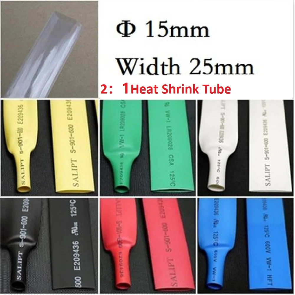 

Φ15mm Heat Shrink Tube 2:1 Shrinkage Rate Flame Retardant Insulation Shrink Tube Color Heat Shrink Tube Polyolefin Thermal