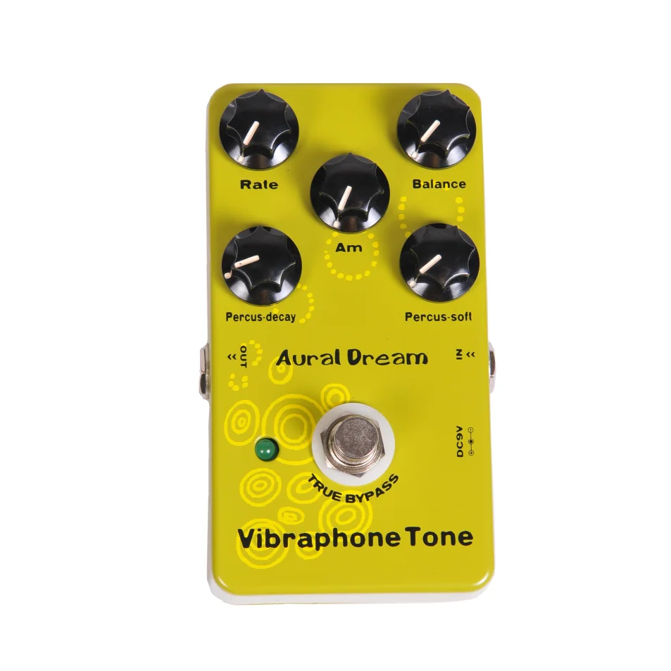 Aural Dream Vibraphone Tone Synthesis Guitar Pedal Synth Mod Pitchshift Octave Harmony Vibrato Tremolo Chorus Ring Organ Effect