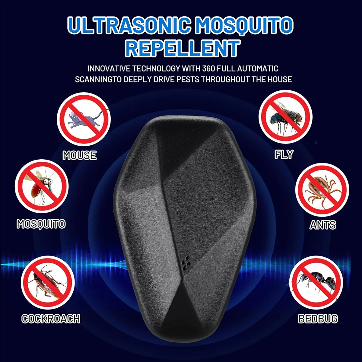 Ультразвуковой Отпугиватель вредителей 4 шт. Репеллент для мышей устройство