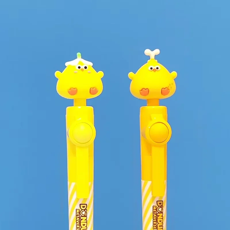 Miniso Dundun вращающаяся нейтральная ручка с курицей 0 5 мм Мультяшные куриные ножки
