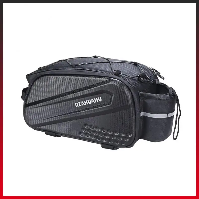 

Black Rear Seat Bag Oblique Span Classified Net Pocket Riding Equipment Bicycle Bag Hard Shell Bag Wear-resistant Waterproof 10l