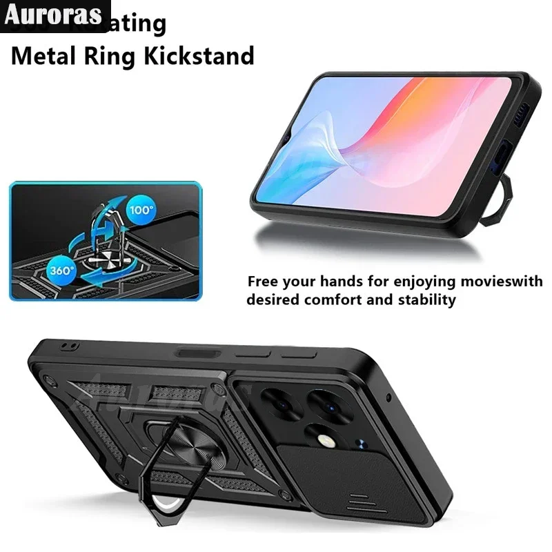 Силиконовый чехол Auroras для Tecno Spark 20 Pro Чехол с фотомагнитным окошком 20C