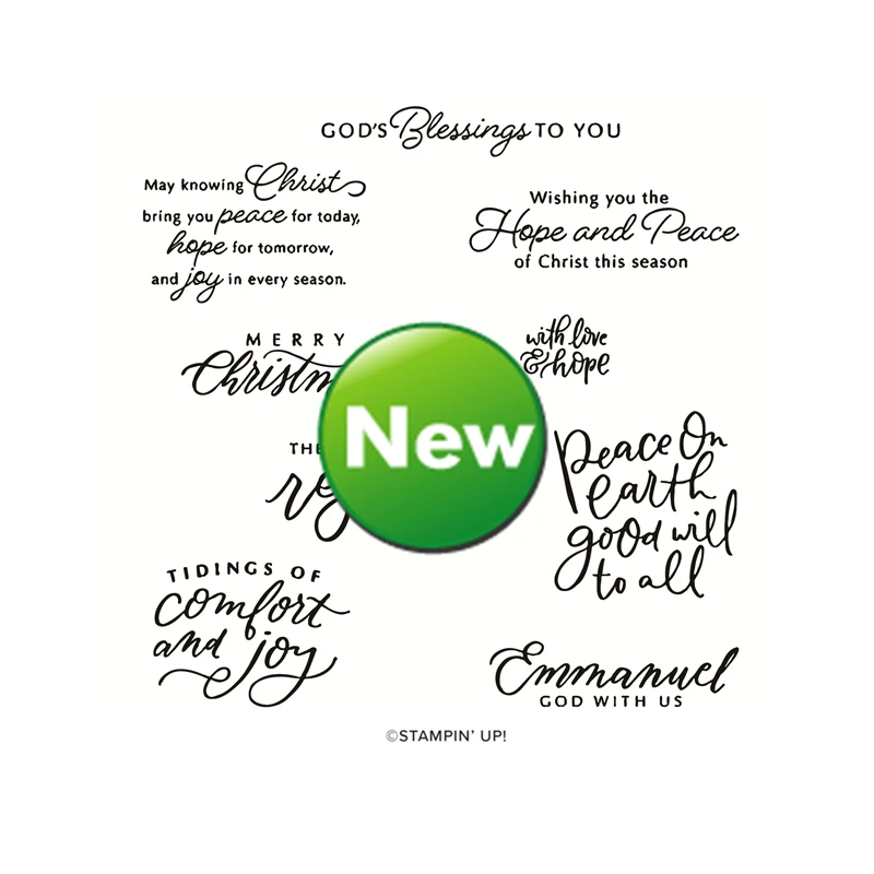 

Latest Christmas 2022 Catalog Clear Stamp Scrapbooking For Paper Making Joy Peace Hope Words Frame Card Craft no Cutting Dies