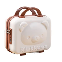 cartoon bear boarding case travel rolling luggage 14 16 inches cosmetic box for girls small makeup portable carrying suitcase