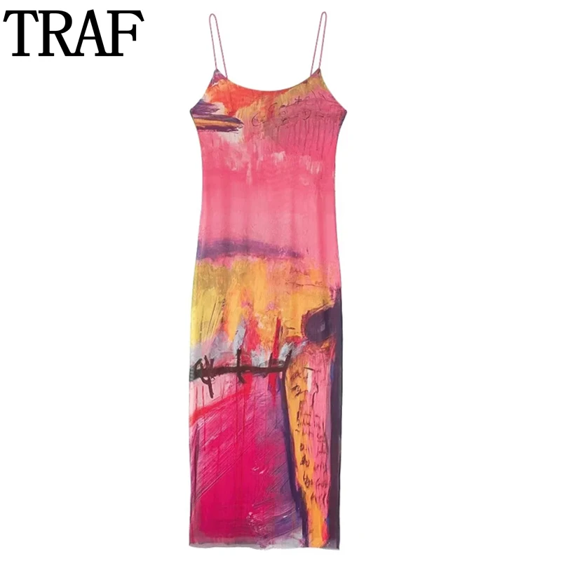 

Платье-миди женское из тюля, без рукавов, с открытой спиной