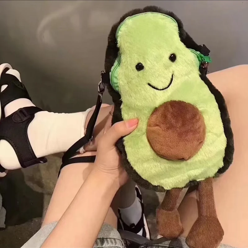 Cartoon plush Crossbody bag cute girl Shoulder Bag Kids Keys Coin Purse student Stuffed Toy Mini Backpack Kawaii Satchel