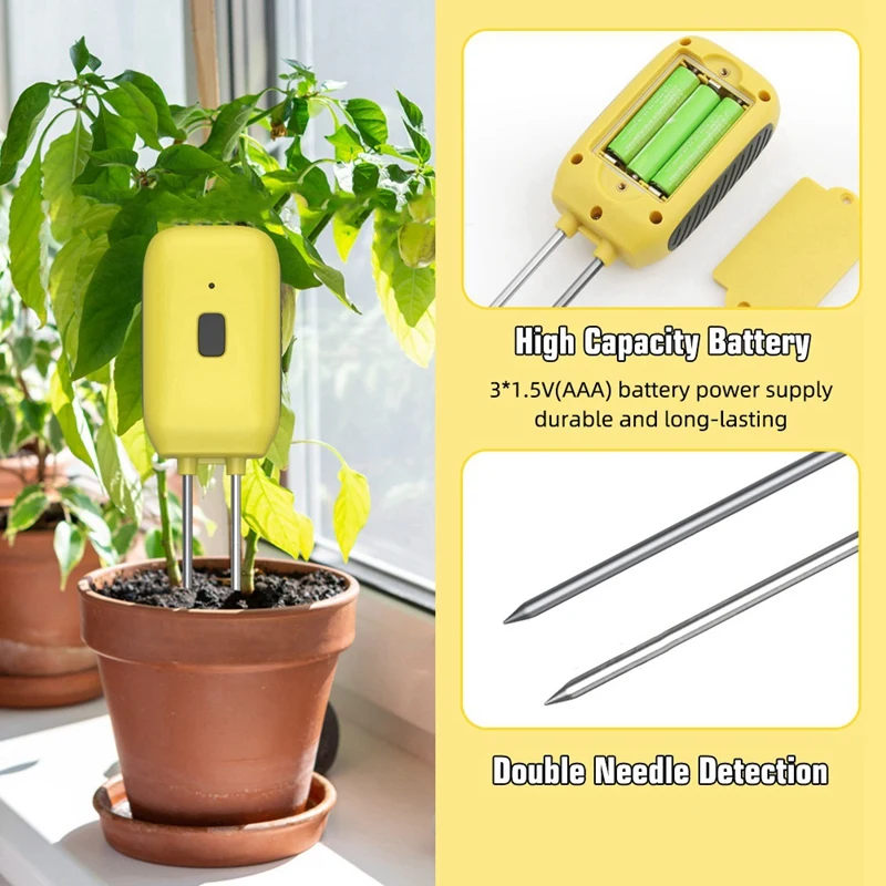 Умный датчик температуры и влажности почвы тестер посадки в саду