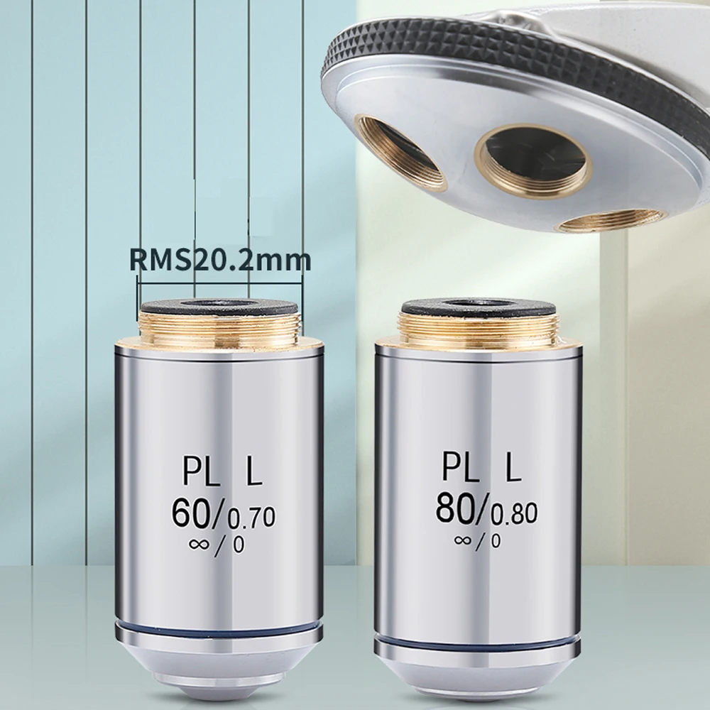 PL L 2.5X/5X/10X/20X/40X/50X/60X/80X/100X длинное рабочее расстояние бесконечный