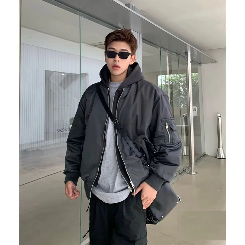 Утолщенная хлопковая куртка-пилот мужская осенне-зимняя бейсбольная рабочая