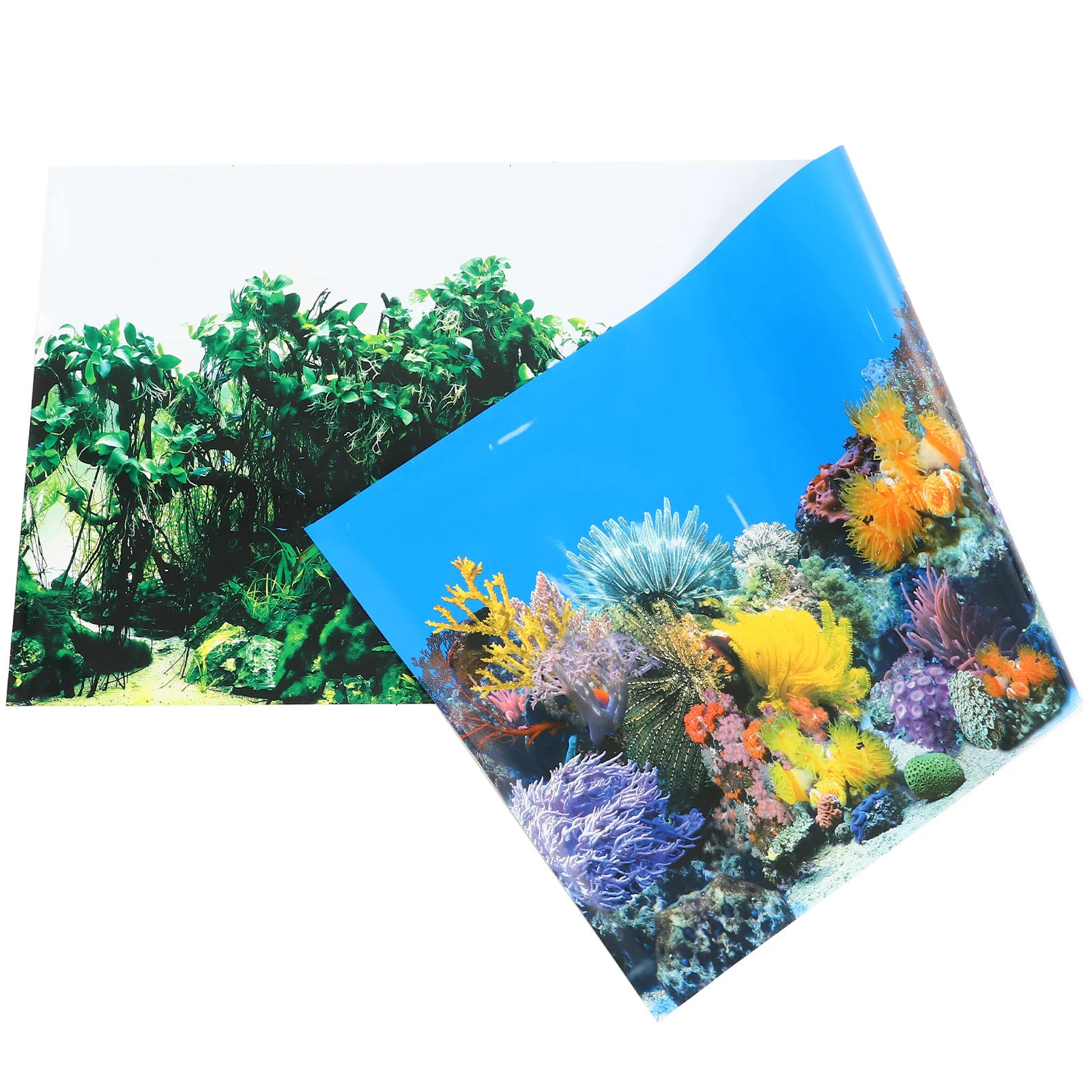

Tank Fish Background Aquarium Wallpaper Poster Backdrop Adhesive Decoration Decor Terrarium Picture Reptile Decorations Wall