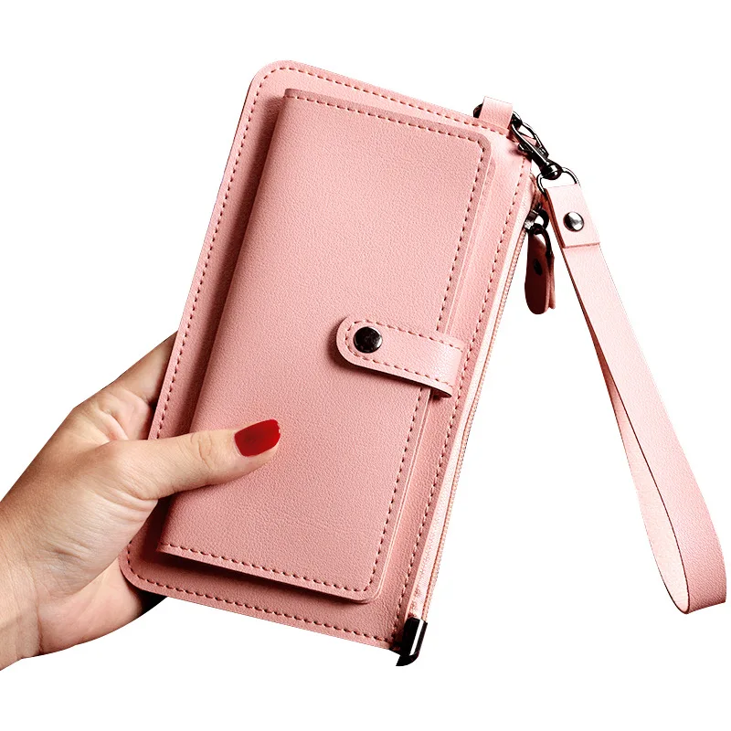 

Women PU leather Korean Style Long Wallets Female Coin Purses Clutch Wallets Card Holder