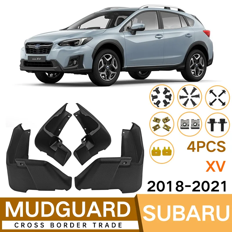Mud Flaps For Subaru XV 2018-2021 2019 2020 Splash Guards MudFlaps Front Rear Mudguards Fender Car Exterior Accessories
