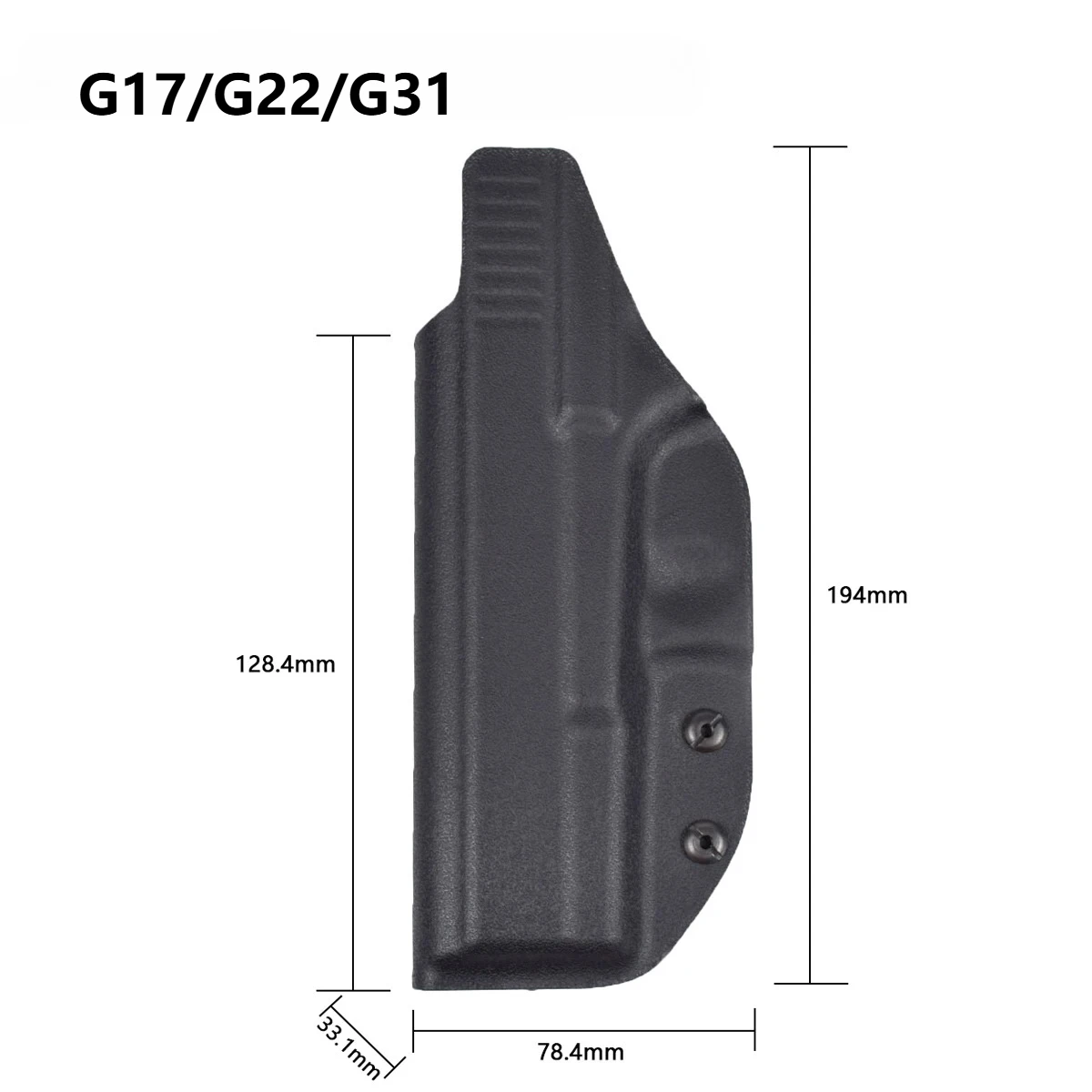 Фото Кобура для пистолета IWB Kydex для G17 G19 G26 G43 G43x CZ P07 1911, внутренний пояс, скрытый зажим для ремня, чехол для хранения пистолета №4