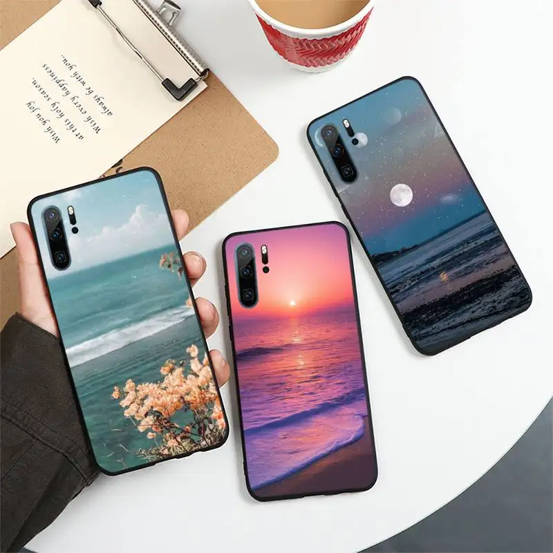 

Beach Summer Sea landscape Phone Case For Huawei honor Mate 10 20 30 40 i 9 8 pro x Lite P smart 2019 Y5 2018 nova 5t
