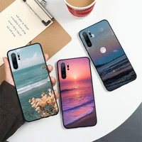 beach summer sea landscape phone case for huawei honor mate 10 20 30 40 i 9 8 pro x lite p smart 2019 y5 2018 nova 5t