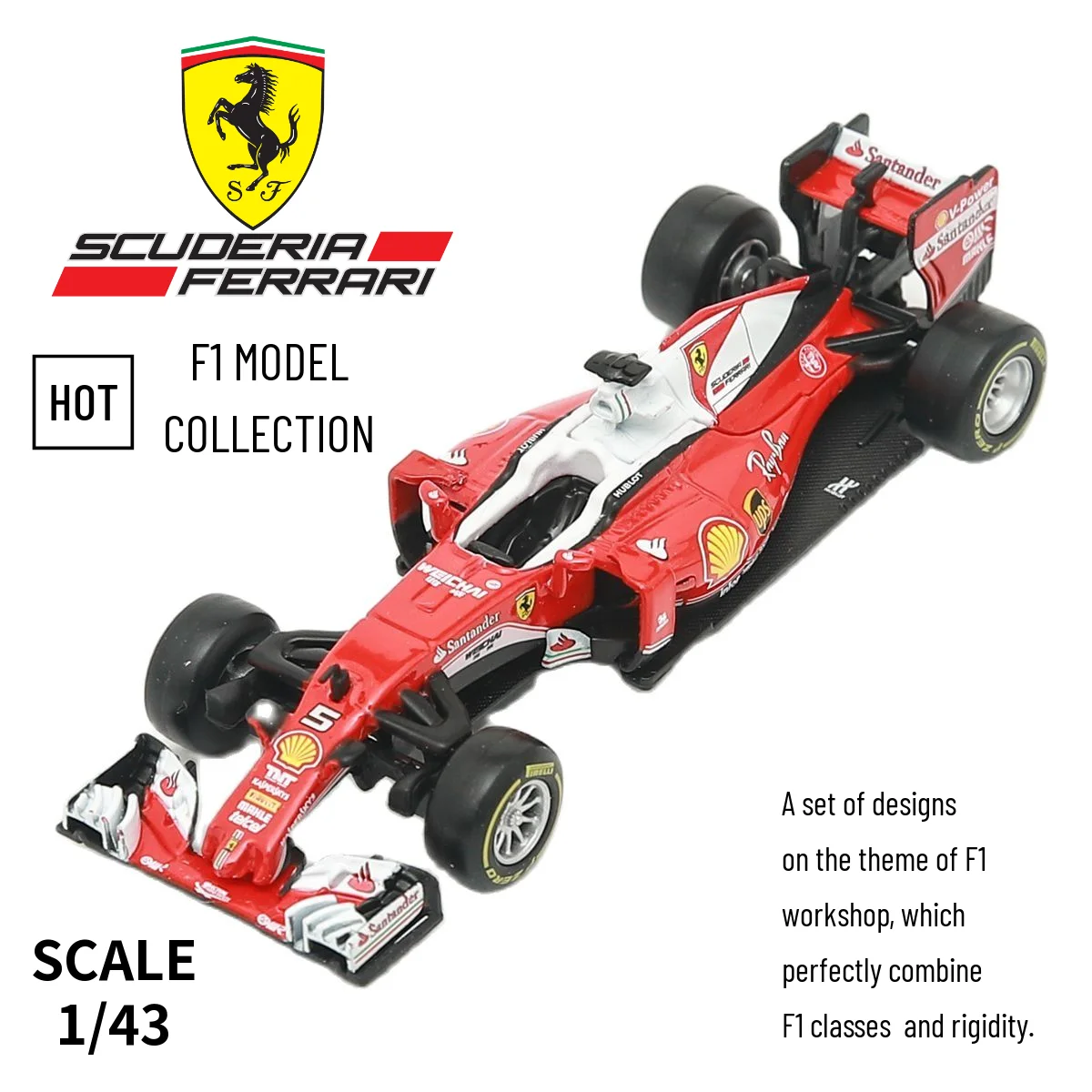 

Bburago 1:43 Ferrari F1 Alloy Diecast Car Model SF1000 SF90 SF71H SF70H RB14 RB15 RB16 W10 SF16H(2016) Collection