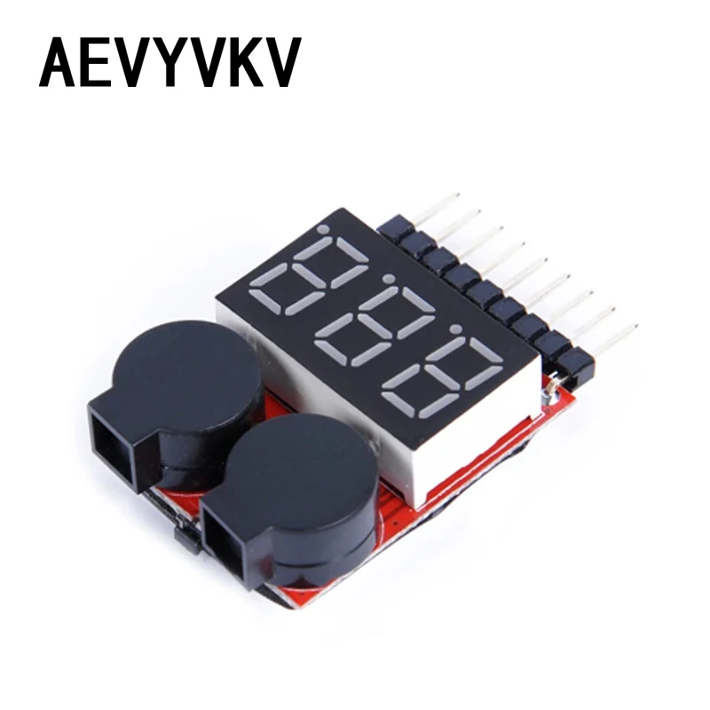 Новый индикатор 1-8S Lipo Li-Ion Fe напряжения батареи 2 в 1 тестер низкого Звуковой
