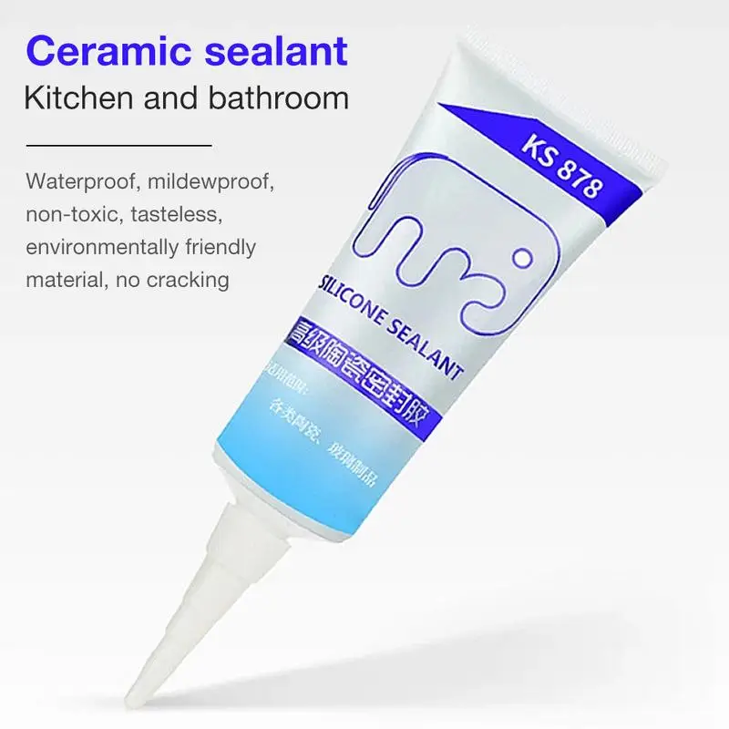 

Водонепроницаемый настенный клей для красивых швов с прошитыми краями, герметик для ванной комнаты, домашний герметик для ванной, клей-паст...