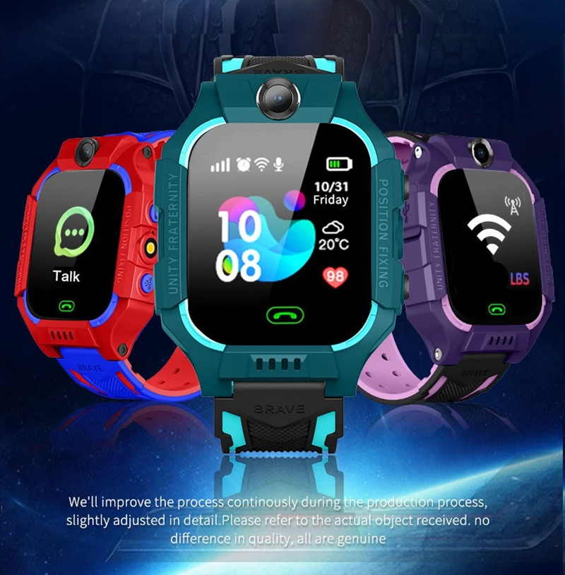 kids smart watch voice call camera phone watch for girl boy flashlight smartwatch for children connect phone for apple android free global shipping